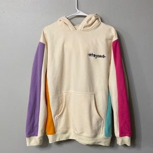 STAYCOOLNYC 80’s multicolor hoodie Sweatshirt Size Small